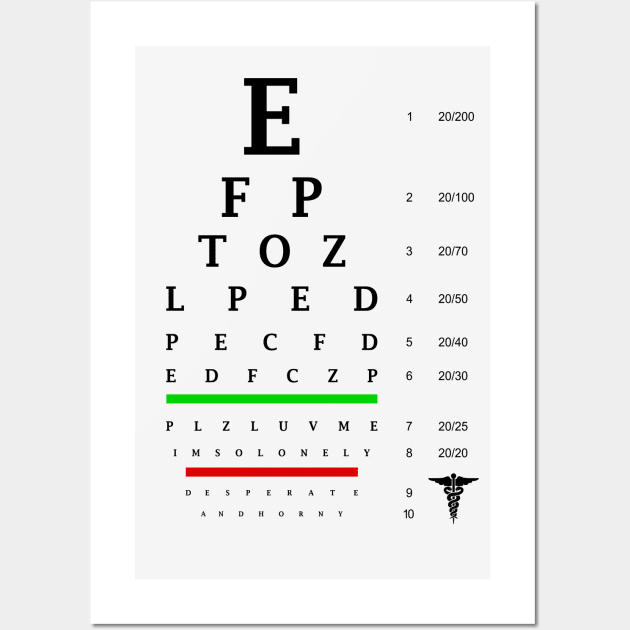 Eye Exam Wall Art by xeenomania